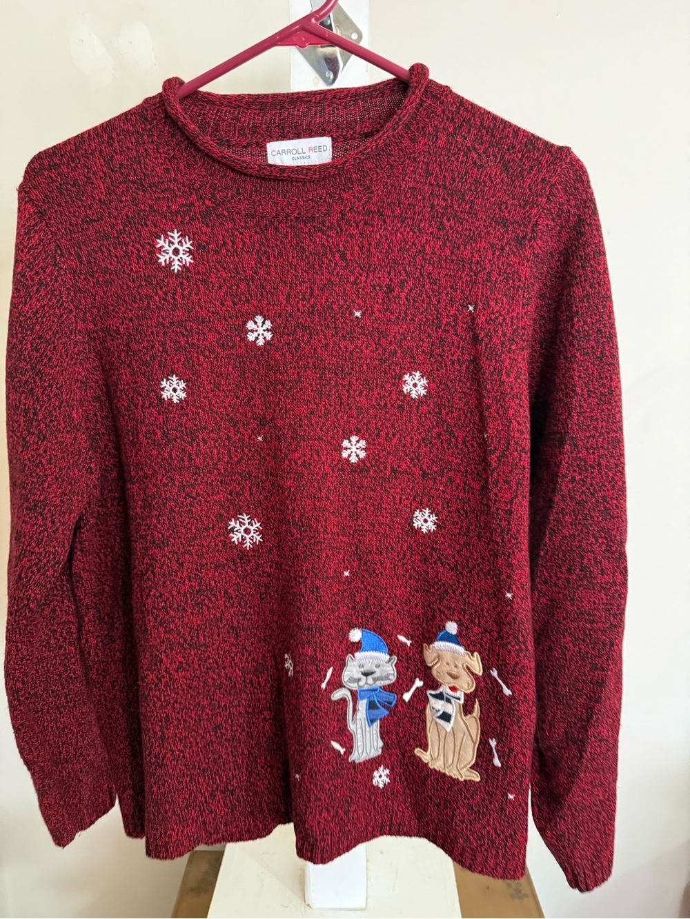 Carroll Reed Winter Pets Sweater